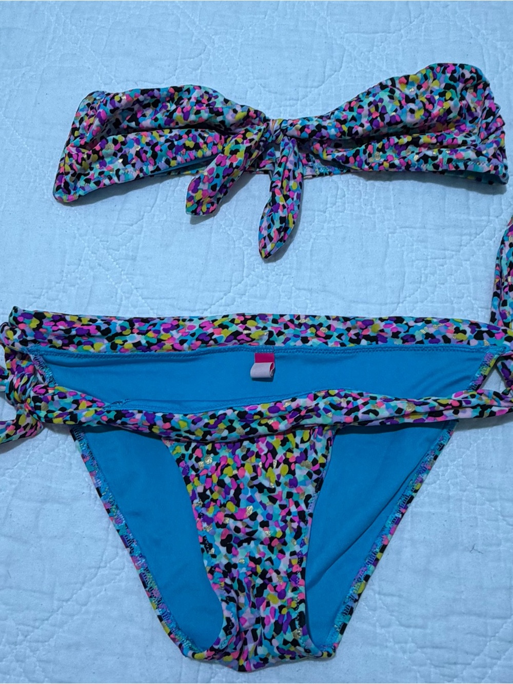VS Multicolor Bikini Set - Vibrant Blue XS